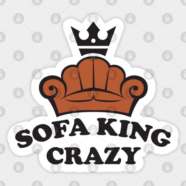 Sofa King Crazy Sticker by MonkeyBusiness